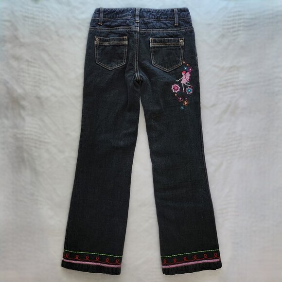 Vintage Y2K Lullah Bette Denim Jeans With Fleece Lining & Fairy Art - Picture 3 of 14